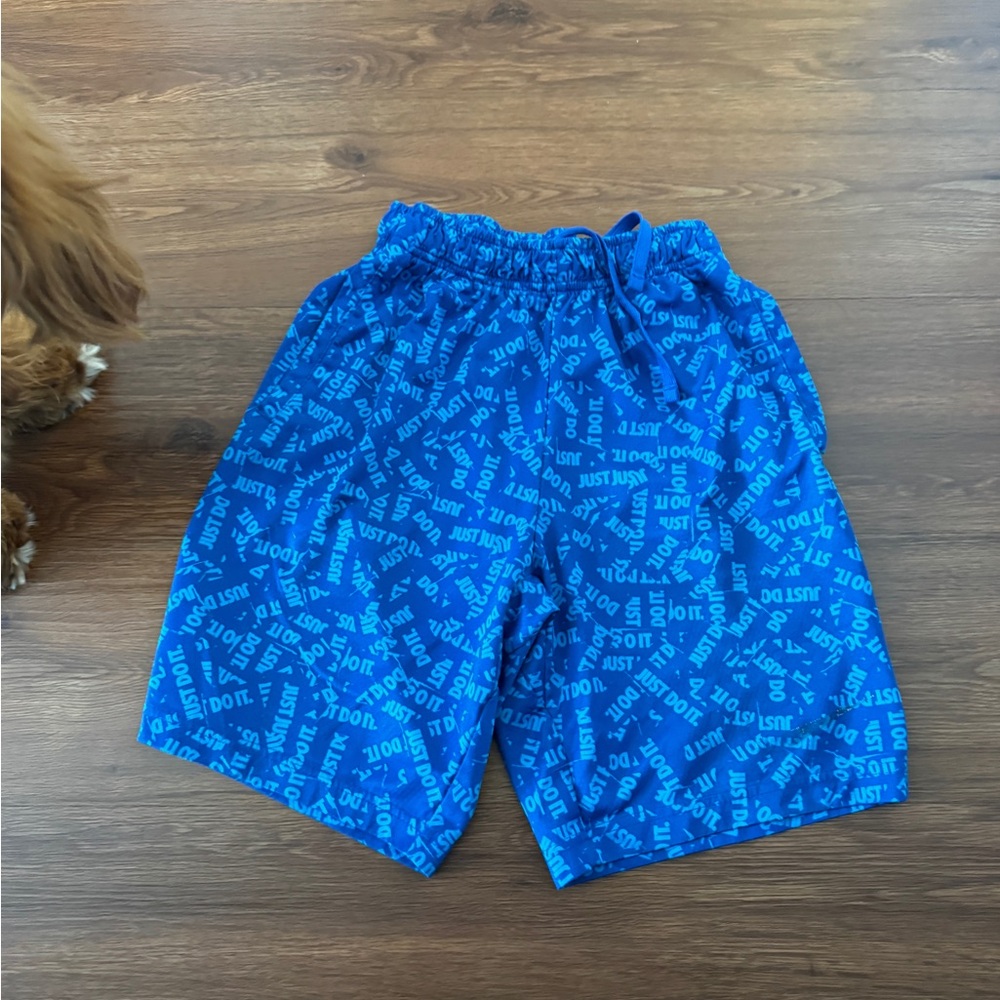 Blue Nike shorts